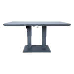 Laud TOMSON 150x90xH2-75 cm, tumehall klaasplaadiga - Image 5