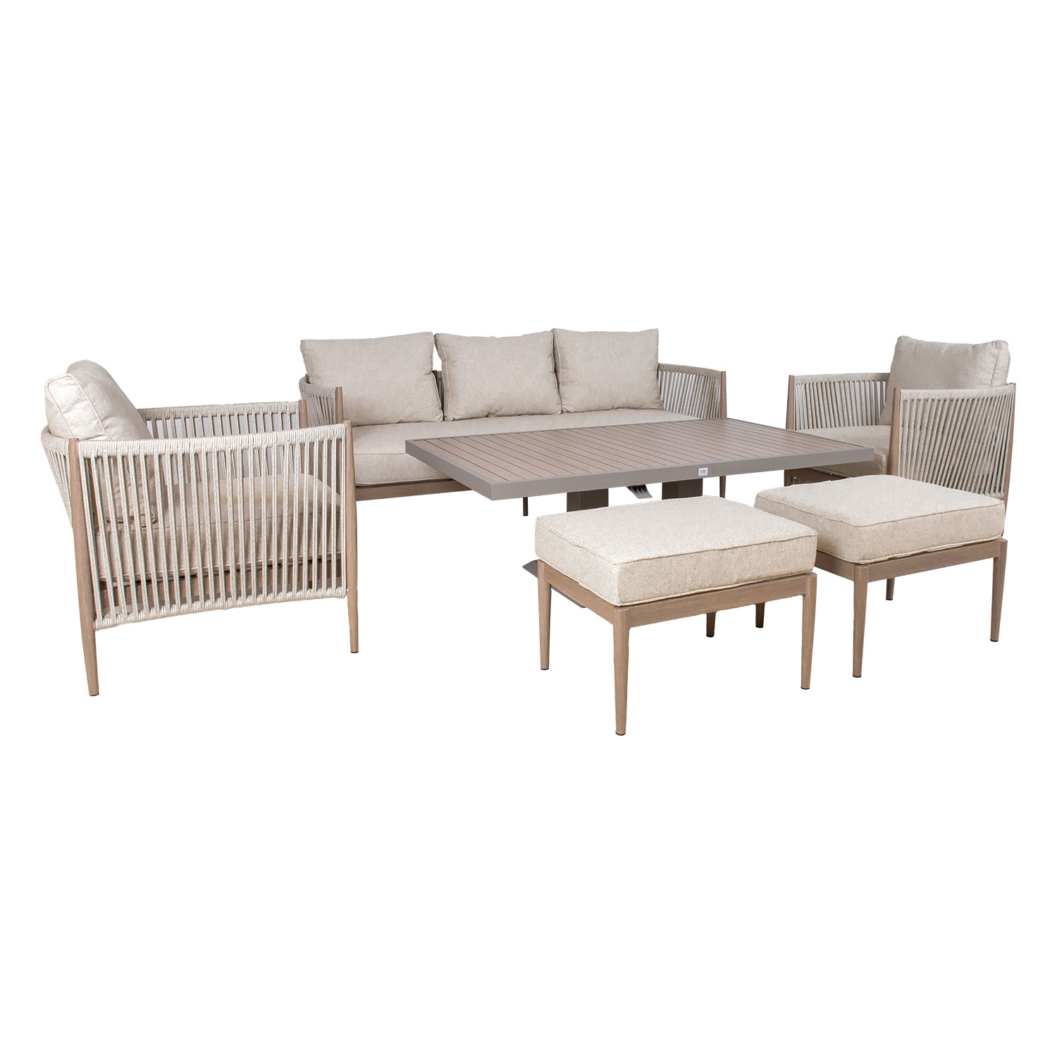 25145 Aiamööblikomplekt MEDINA 7-osaline, beež - Image 1