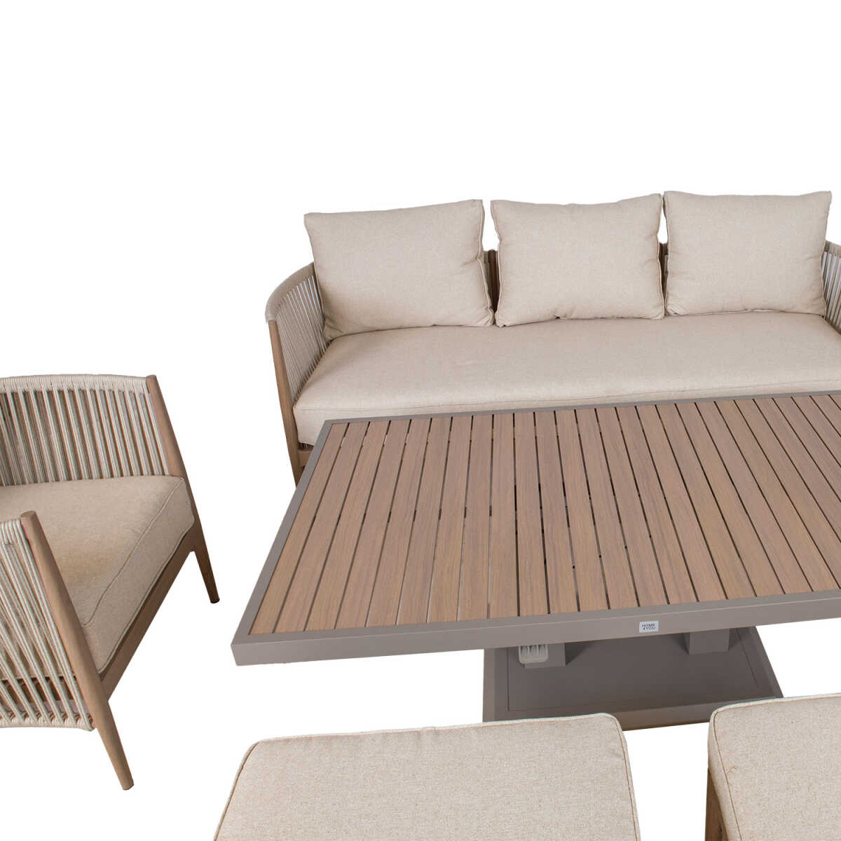 Aiamööblikomplekt MEDINA 7-osaline, beež - Image 7