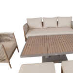 Aiamööblikomplekt MEDINA 7-osaline, beež - Image 7