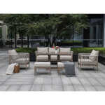 Aiamööblikomplekt MEDINA 7-osaline, beež - Image 8