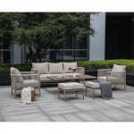 Aiamööblikomplekt MEDINA 7-osaline, beež - Image 10