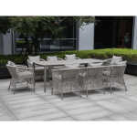 Laud SILVA 220x100xH75 cm, hallikasbeež - Image 7