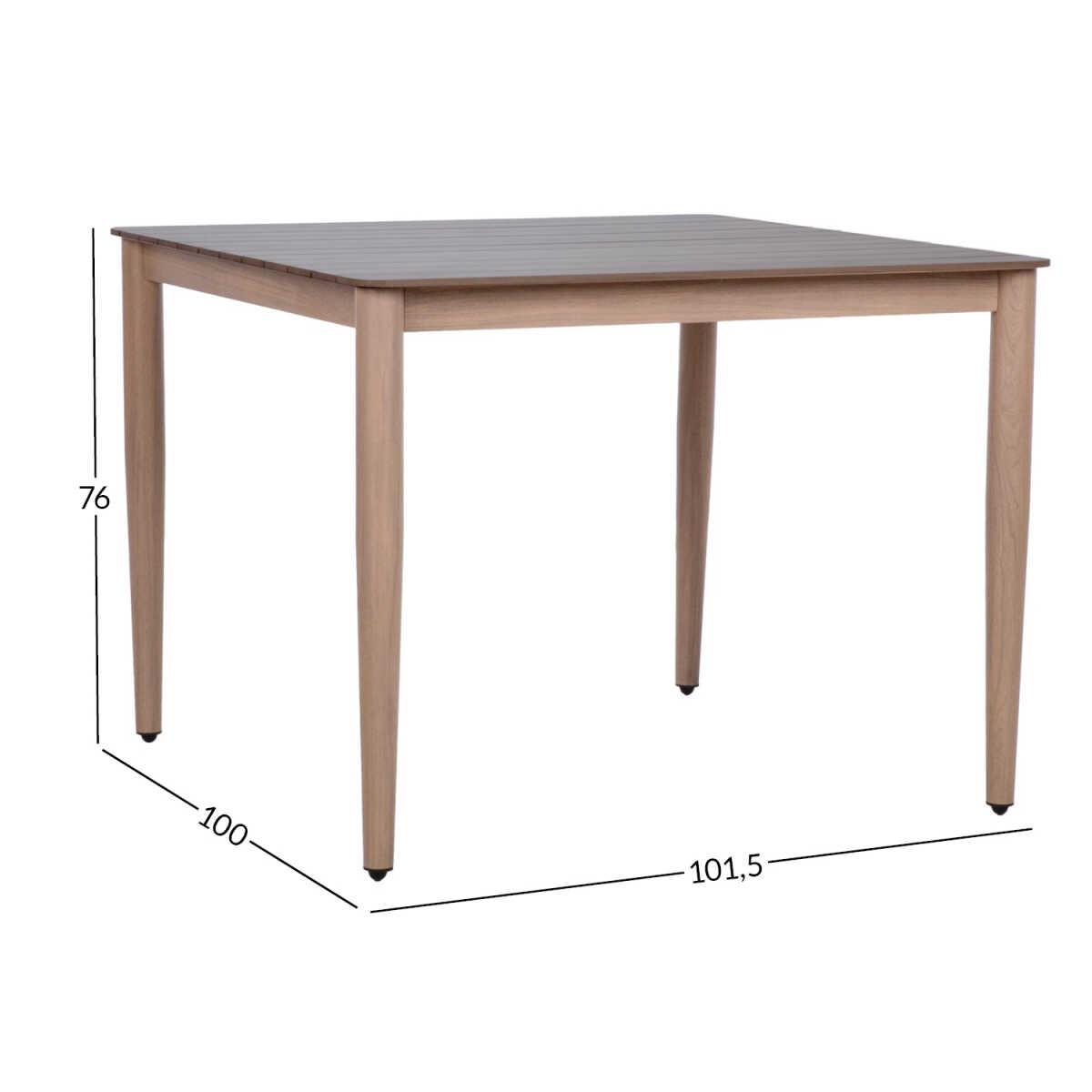 Laud MEDINA 101,5x100xH76cm, beež - Image 2