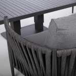 Aiamööblikomplekt BRISTOL laud, diivan ja 2 tooli, hall - Image 9