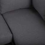 Aiamööblikomplekt BRISTOL nurgadiivan ja laud, hall - Image 8