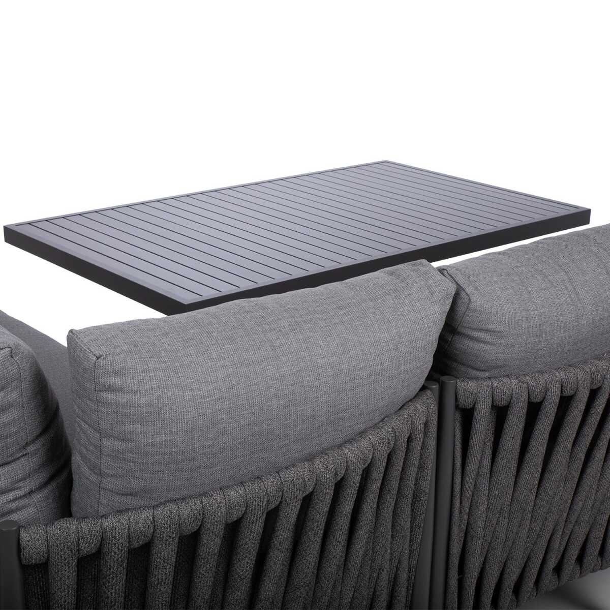 Aiamööblikomplekt BRISTOL nurgadiivan ja laud, hall - Image 11