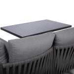 Aiamööblikomplekt BRISTOL nurgadiivan ja laud, hall - Image 11