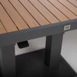 Aiamööblikomplekt RIO nurgadiivan ja laud, tumehall - Image 8