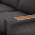 Aiamööblikomplekt RIO nurgadiivan ja laud, tumehall - Image 9