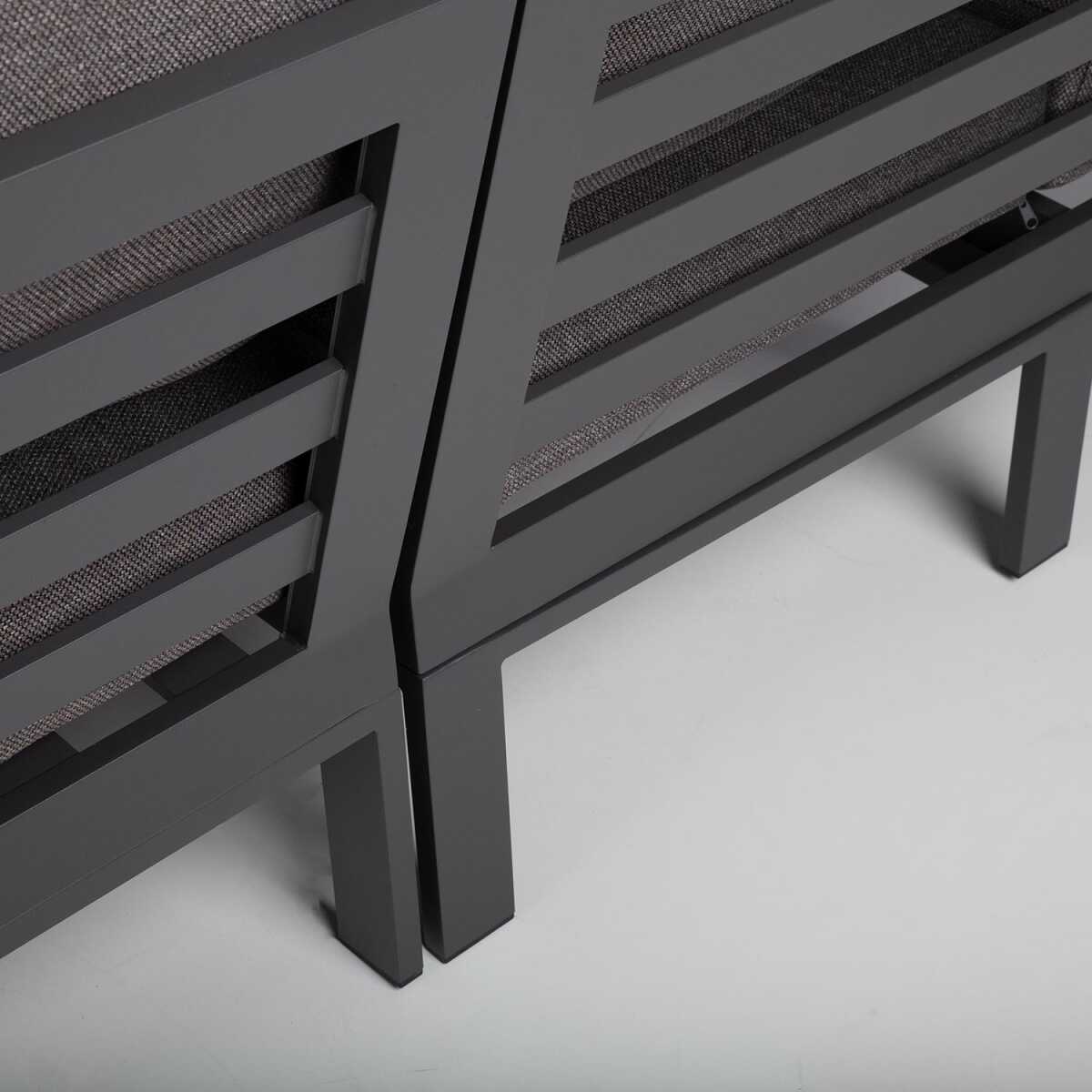 Aiamööblikomplekt RIO nurgadiivan ja laud, tumehall - Image 11