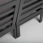 Aiamööblikomplekt RIO nurgadiivan ja laud, tumehall - Image 11