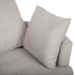 Tugitool FLUFFY pöörlev 110x105xH65/86cm, helehall - Image 6