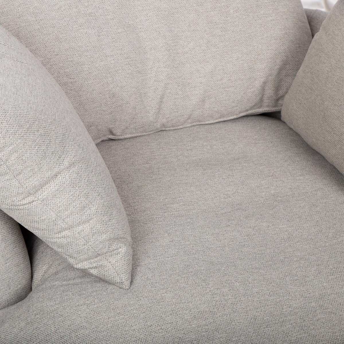 Tugitool FLUFFY pöörlev 110x105xH65/86cm, helehall - Image 8