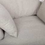 Tugitool FLUFFY pöörlev 110x105xH65/86cm, helehall - Image 8