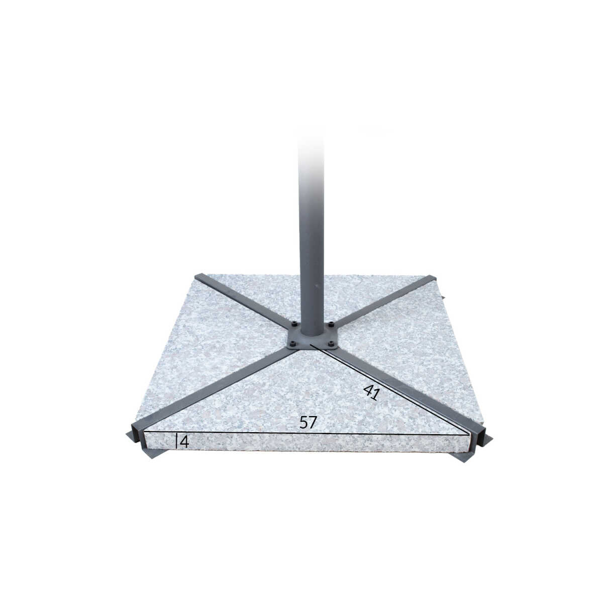 Päikesevarjualusekivid 4tk/34kg, graniit - Image 2