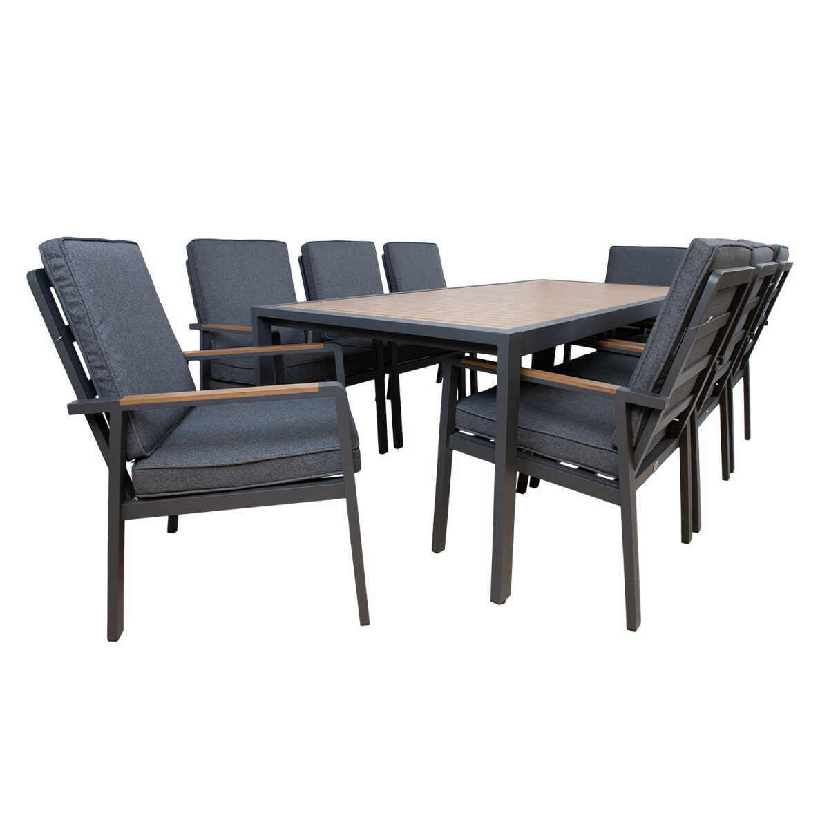 Aiamööblikomplekt PARKER laud ja 8 tooli - Image 5