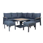 Aiamööblikomplekt PARKER 4-osaline, hall - Image 3