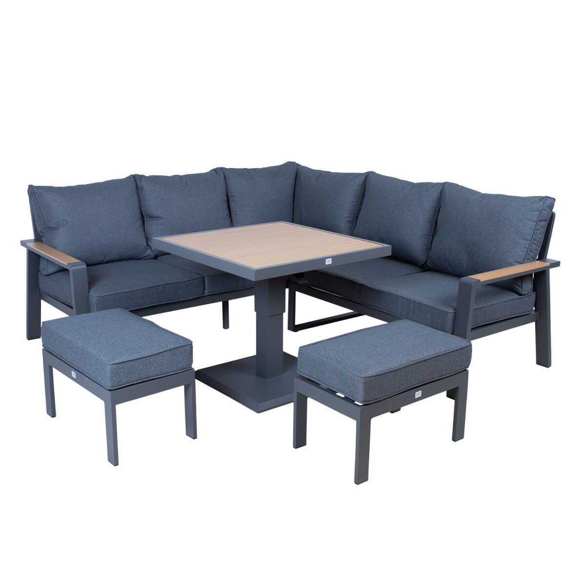 Aiamööblikomplekt PARKER 4-osaline, hall - Image 5