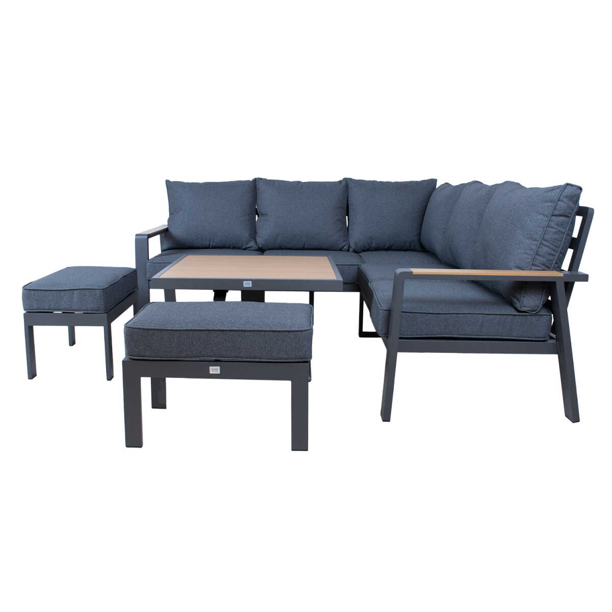 Aiamööblikomplekt PARKER 4-osaline, hall - Image 6