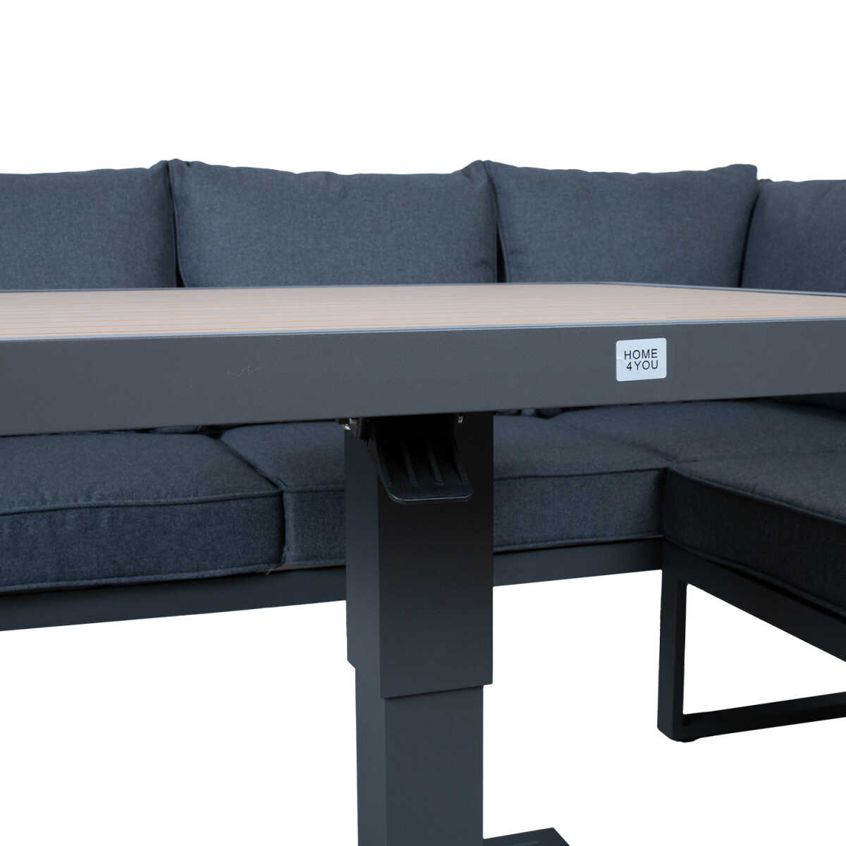 Aiamööblikomplekt PARKER 4-osaline, hall - Image 7