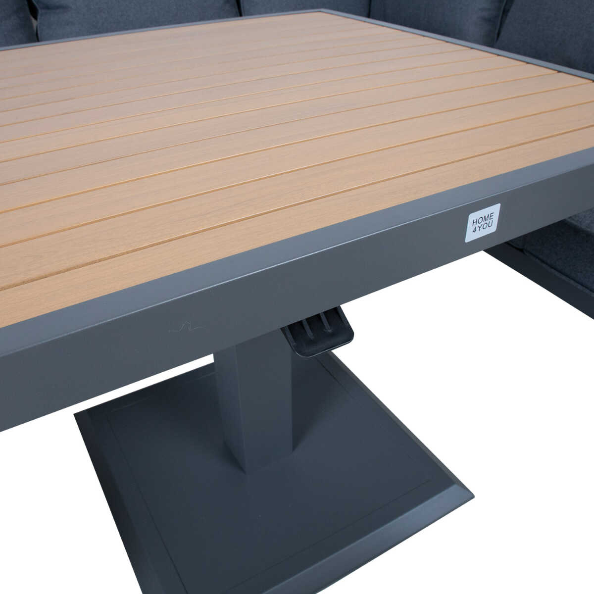 Aiamööblikomplekt PARKER 4-osaline, hall - Image 8