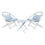 Rõdukomplekt YOLANDA 2 tooli ja laud, he