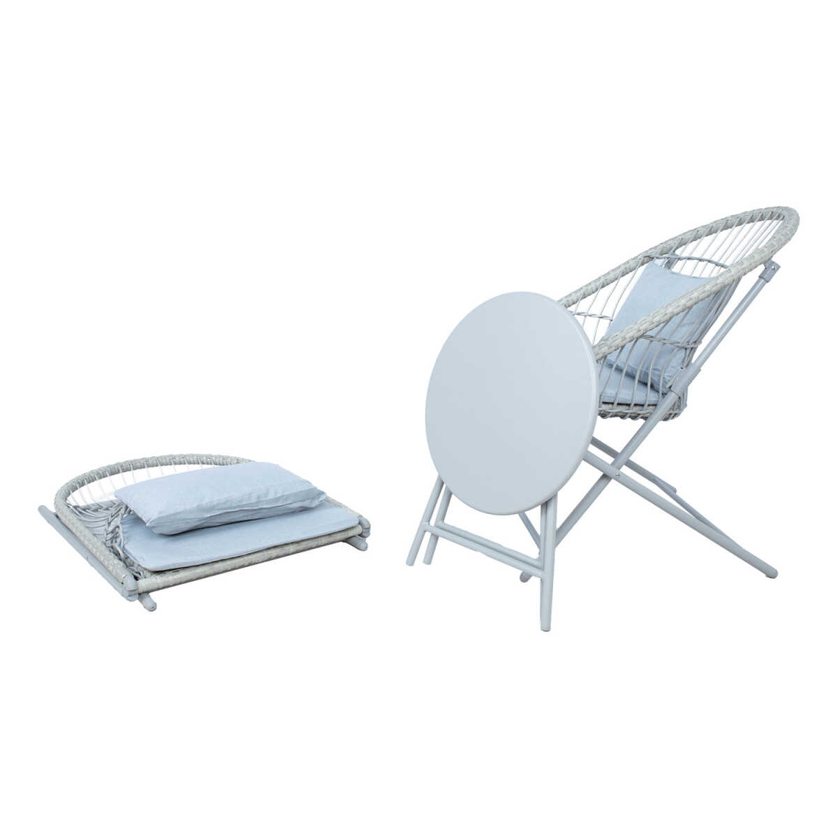 Rõdukomplekt YOLANDA 2 tooli ja laud, he - Image 4