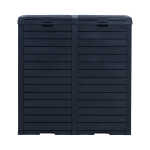 Prügikast GALA 78x41xH86cm/230L, must plastik - Image 2