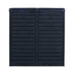 Prügikast GALA 78x41xH86cm/230L, must plastik - Image 4