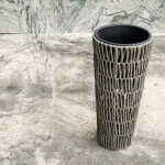 Lillepotiümbris WICKER D28xH50cm, hall - Image 4