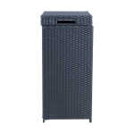 Prügikast WICKER 36x36xH80cm, must - Image 3