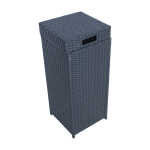 Prügikast WICKER 30x30xH71cm, must - Image 3