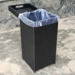 Prügikast WICKER 30x30xH71cm, must - Image 6