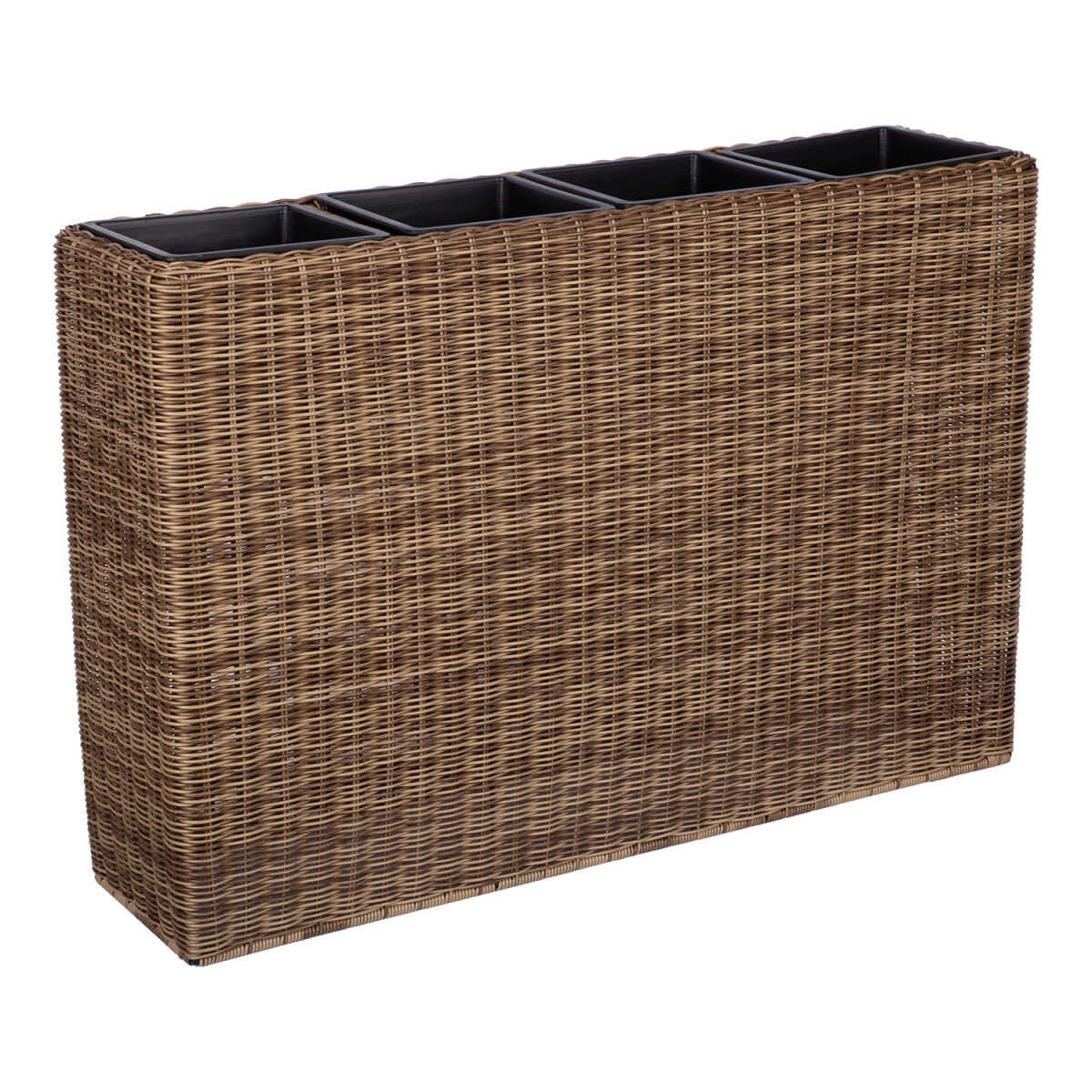 Lillekast WICKER 89x24xH60cm, helepruun - Image 2
