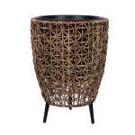 Lillepott WICKER 38x38xH54cm, pruun