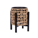 Lillepott WICKER alusega 20x20xH23cm, helepruun