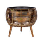 Lillepott WICKER 48x48xH43cm, helepruun