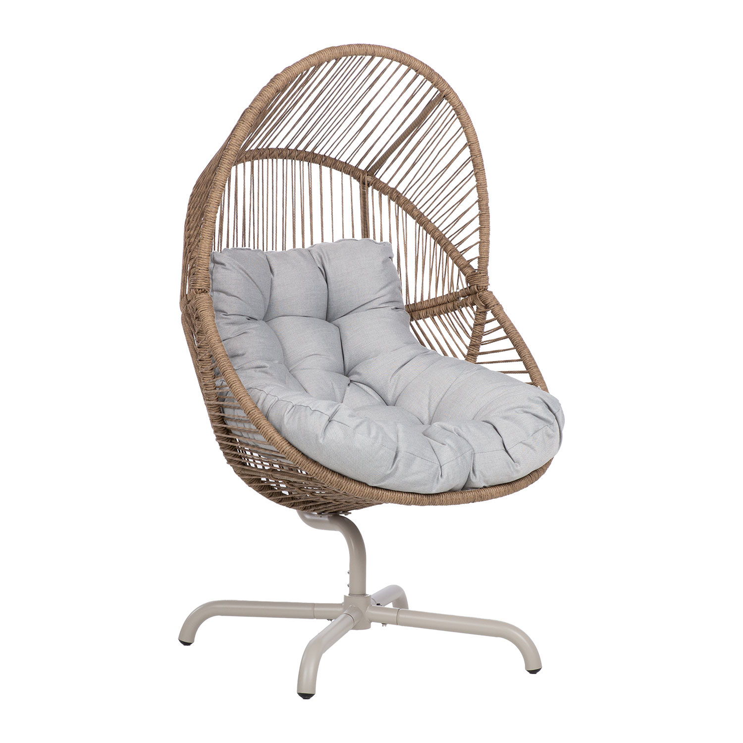 40122 Puhketool DORIAN pöörlev 89x95xH154cm, helepruun - Image 1