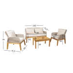 Aiamööblikomplekt FLORIDA laud, diivan j - Image 2