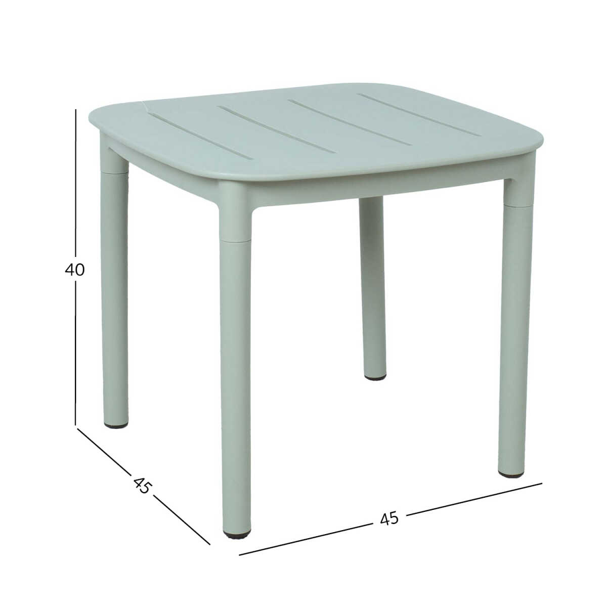 Laud MANGO 45x45xH40cm, rohekashall plas - Image 2