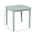 Laud MANGO 45x45xH40cm, rohekashall plas - Image 2