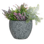 Lillepott FLORA D37xH30cm, must/hall - Image 2