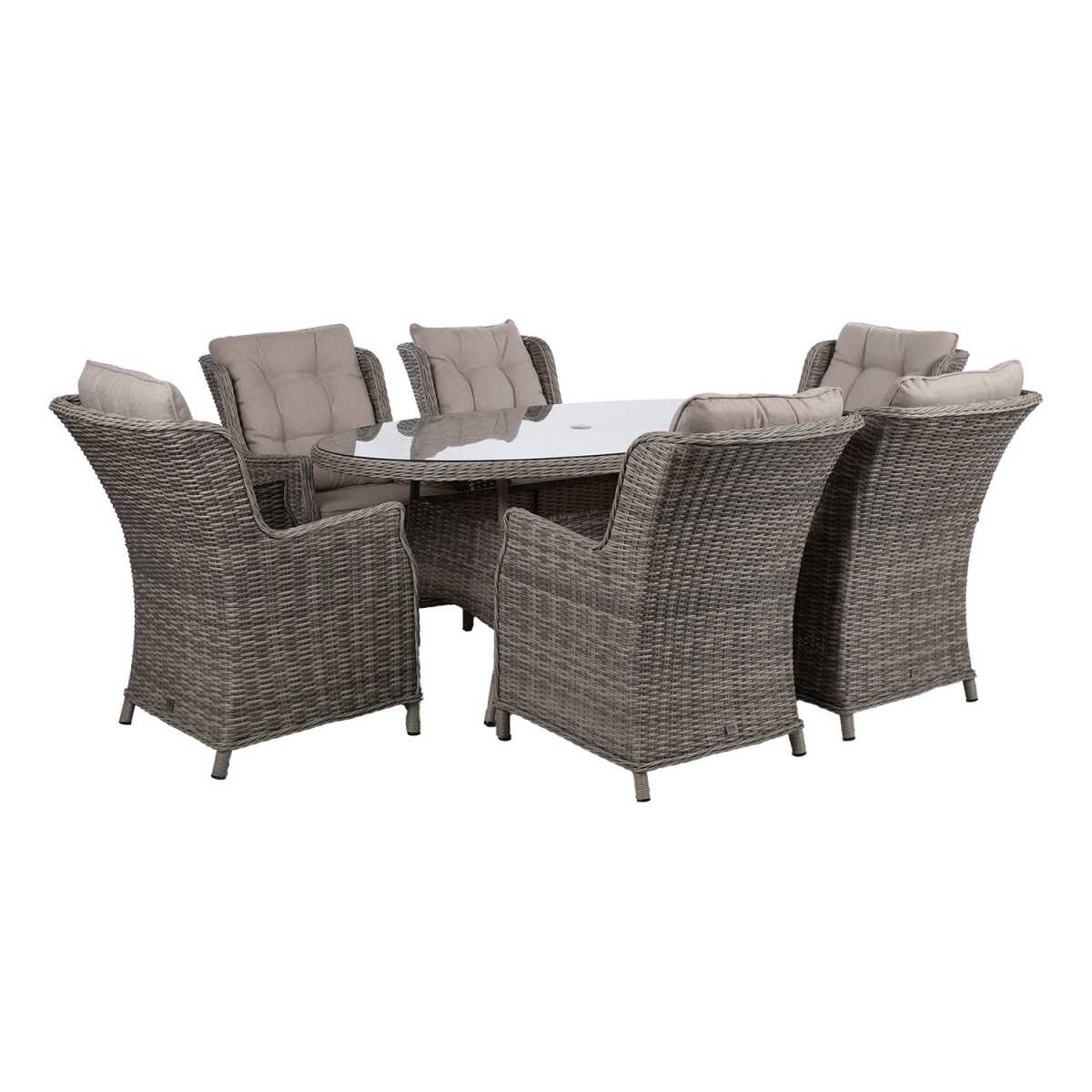 Aiamööblikomplekt TRENTO laud ja 6 tooli - Image 2