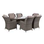 Aiamööblikomplekt TRENTO laud ja 6 tooli - Image 2