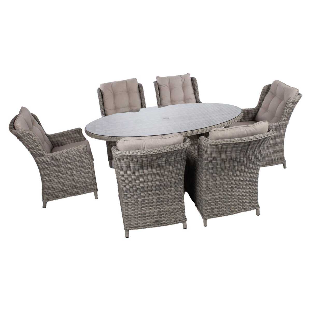 Aiamööblikomplekt TRENTO laud ja 6 tooli - Image 5