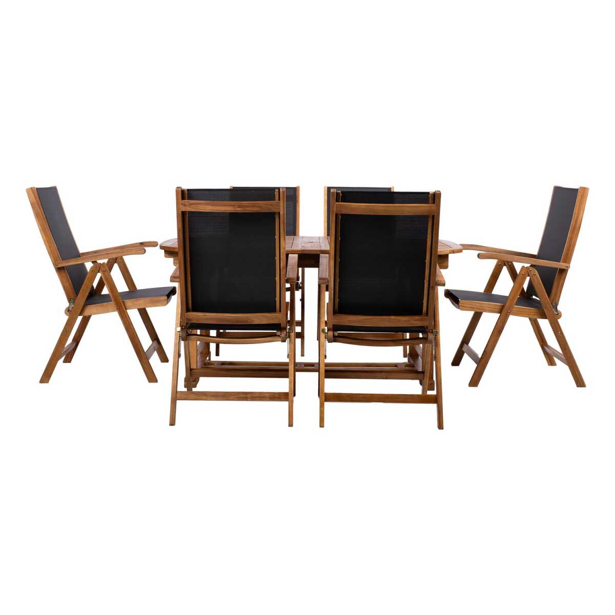 Aiamööblikomplekt FABIOLA laud ja 6 tooli - Image 3