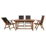 Aiamööblikomplekt FABIOLA laud ja 6 tooli - Image 4