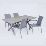 Aiamööblikomplekt CORINNA laud ja 4 tooli - Image 4