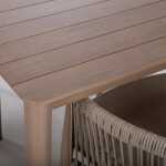 Aiamööblikomplekt MEDINA laud ja 4 tooli, beež - Image 4